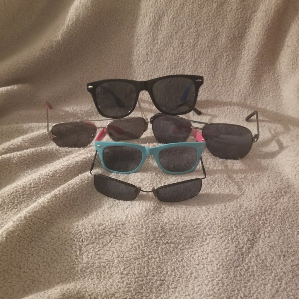 5 pairs of kid's shades glasses- Variety of styles